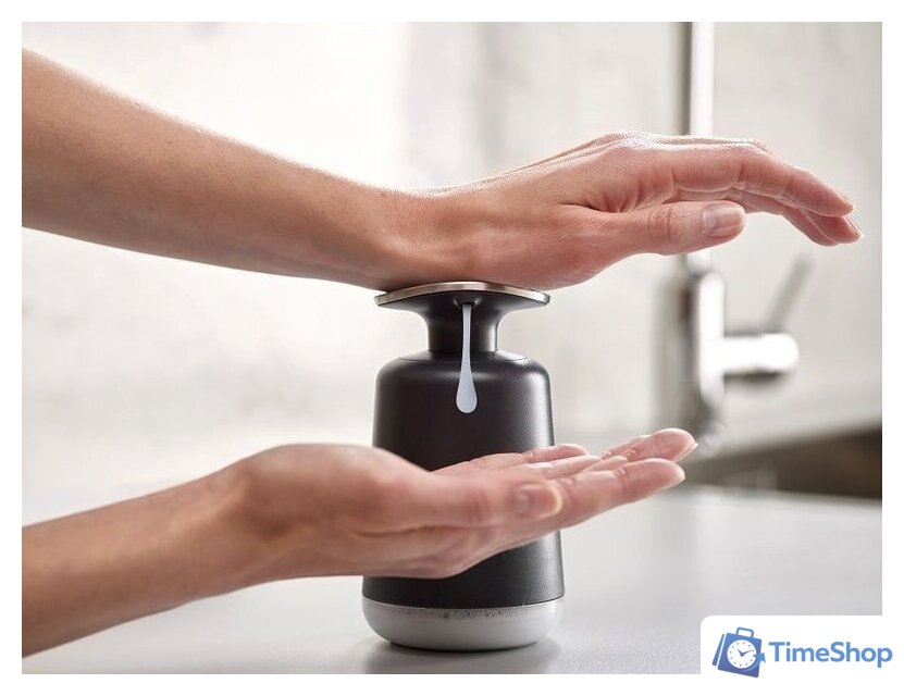 Дозатор для жидкого мыла Joseph Joseph Presto 85137 (серый) - Изображение №3 — Интернет-магазин Time-Shop