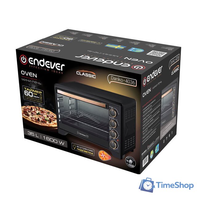 Мини-печь Endever Danko 4036 - Изображение №7 — Интернет-магазин Time-Shop