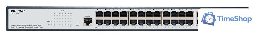 Управляемый коммутатор 2-го уровня Origo OS3128P/250W/A1A - Изображение №1 — Интернет-магазин Time-Shop