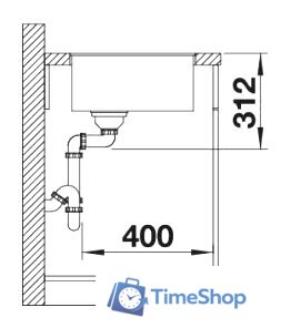 Кухонная мойка Blanco Subline 500-F (кофе) - Изображение №3 — Интернет-магазин Time-Shop
