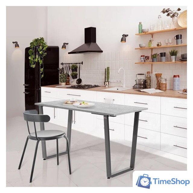 Обеденная группа Millwood Уэльс Л18 120x70х75 (бетон/графит) - Изображение №7 — Интернет-магазин Time-Shop