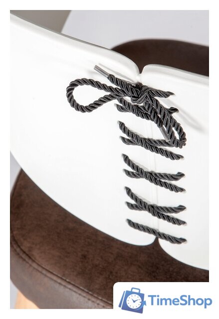 Стул с подлокотниками Norden Cool CX0809M (белый/коричневый) - Изображение №4 — Интернет-магазин Time-Shop