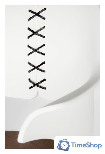 Стул с подлокотниками Norden Cool CX0809M (белый/коричневый) - Изображение №3 — Интернет-магазин Time-Shop