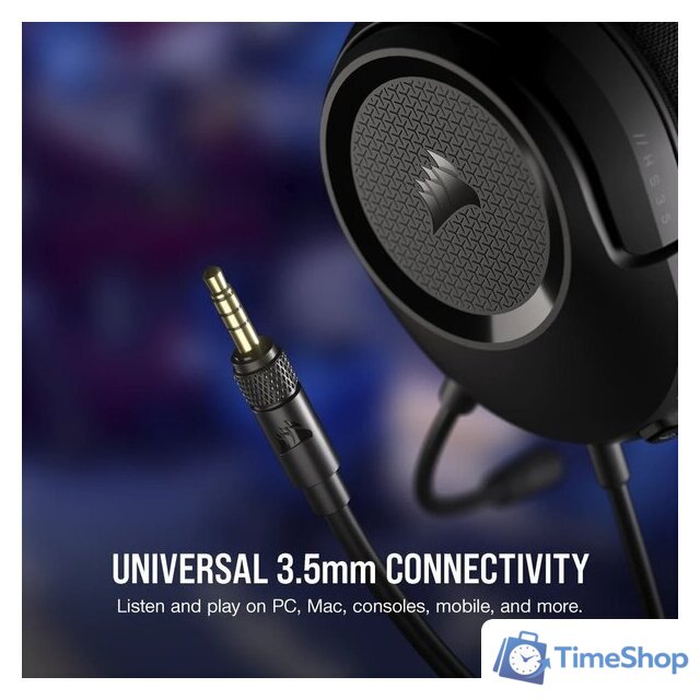 Наушники Corsair HS35 v2 (черный/красный) - Изображение №3 — Интернет-магазин Time-Shop