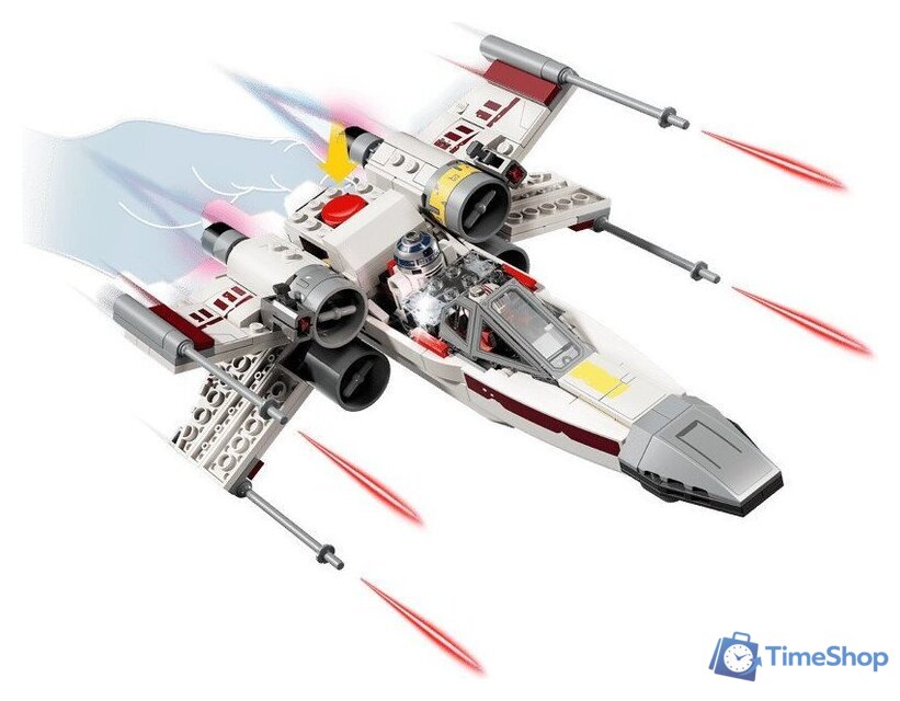 Конструктор LEGO Star Wars 75423 Smart Play Luke's Red Five X-Wing - Изображение №9 — Интернет-магазин Time-Shop