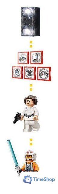 Конструктор LEGO Star Wars 75423 Smart Play Luke's Red Five X-Wing - Изображение №4 — Интернет-магазин Time-Shop