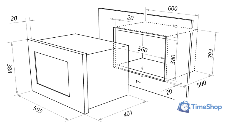 Микроволновая печь MAUNFELD MBMO.25.7GB - Изображение №9 — Интернет-магазин Time-Shop