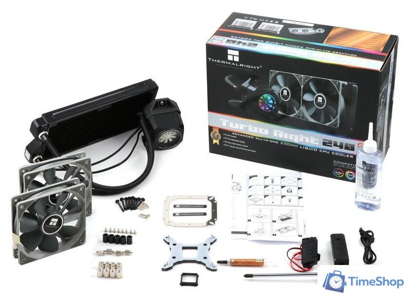 Система жидкостного охлаждения для процессора Thermalright Turbo Right 240 C - Изображение №7 — Интернет-магазин Time-Shop