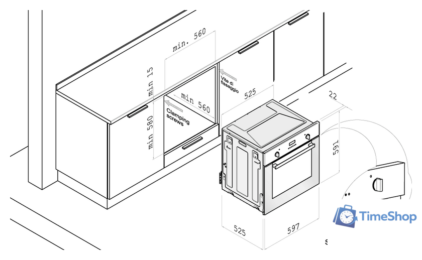 Газовый духовой шкаф Korting OGG 771 CFX - Изображение №4 — Интернет-магазин Time-Shop