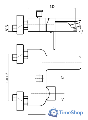 Смеситель Valvex Loft Gold 2455810 - Изображение №2 — Интернет-магазин Time-Shop