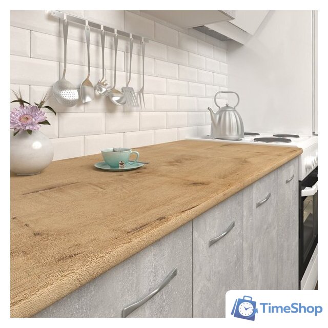 Готовая кухня Mio Tesoro Экстра-лайт 2.2 (ателье светлый/дуб бунратти) - Изображение №3 — Интернет-магазин Time-Shop