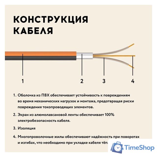 Нагревательный мат Русское тепло РТ-560-3.50 2285212 - Изображение №10 — Интернет-магазин Time-Shop