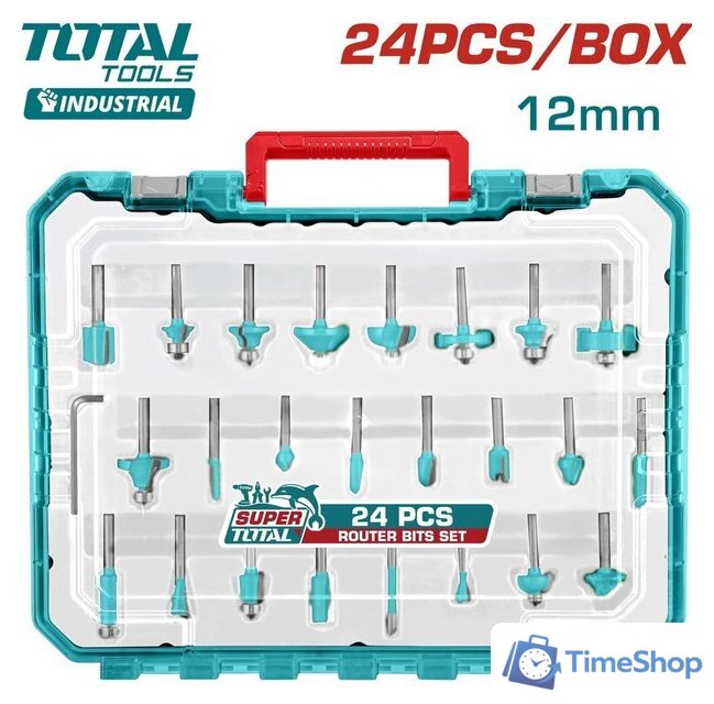Набор фрез Total TACSR12412 (24 предмета) - Изображение №1 — Интернет-магазин Time-Shop