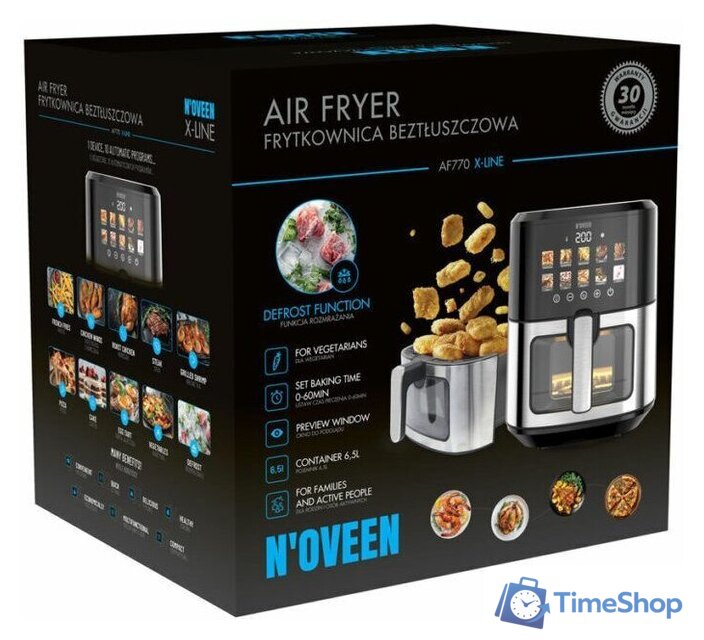 Аэрогриль (аэрофритюрница) Noveen AF770 X-Line - Изображение №17 — Интернет-магазин Time-Shop