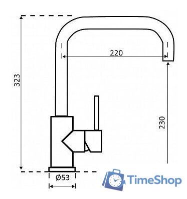 Смеситель Reginox Crystal PVD (золотистый) - Изображение №2 — Интернет-магазин Time-Shop