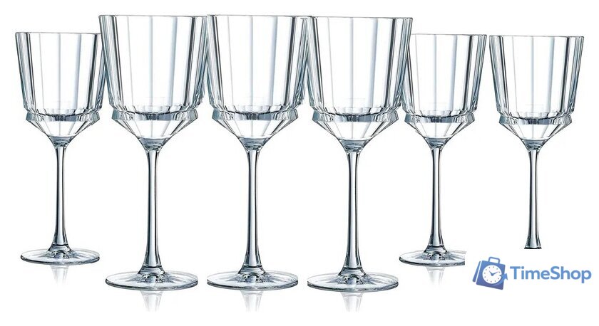 Набор бокалов для вина Cristal d'Arques Macassar Q4331 - Изображение №1 — Интернет-магазин Time-Shop