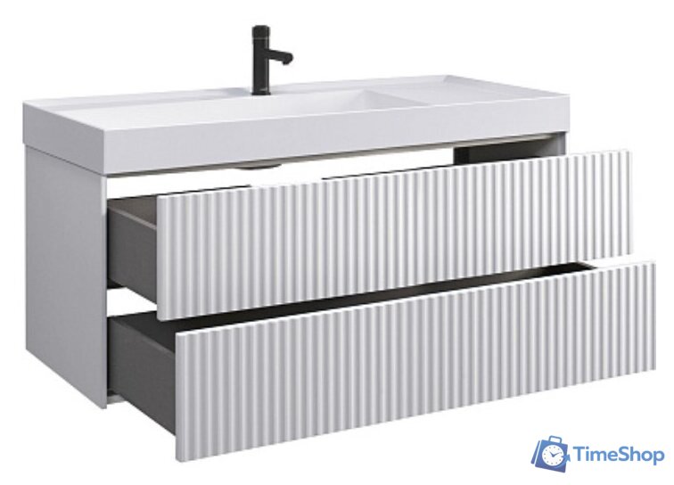  Belux Тумба под умывальник Сиртаки НП 120-02 (1, белый глянцевый) - Изображение №2 — Интернет-магазин Time-Shop