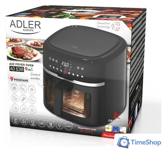 Аэрогриль (аэрофритюрница) Adler AD 6318 - Изображение №6 — Интернет-магазин Time-Shop