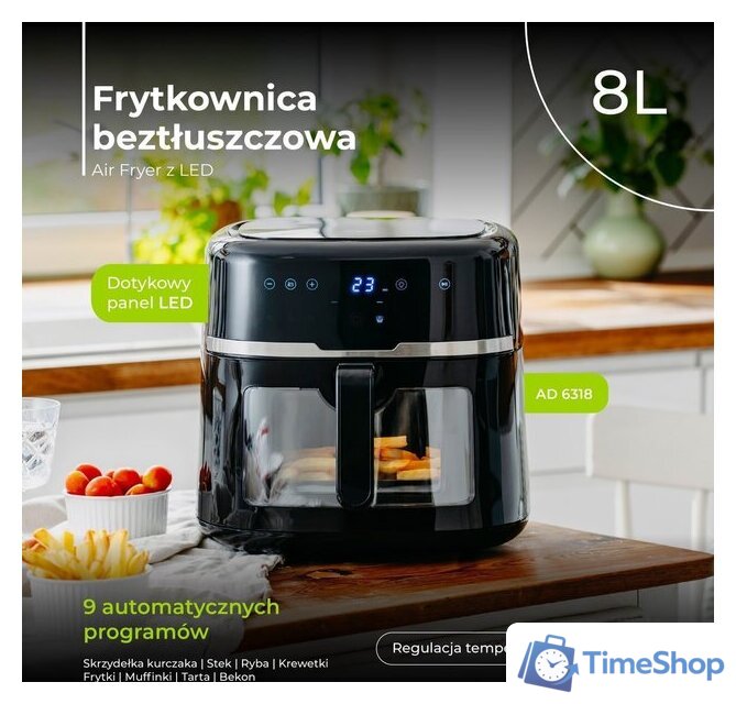 Аэрогриль (аэрофритюрница) Adler AD 6318 - Изображение №10 — Интернет-магазин Time-Shop