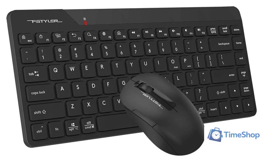 Офисный набор A4Tech Fstyler FG2200 Air2 (черный) - Изображение №3 — Интернет-магазин Time-Shop