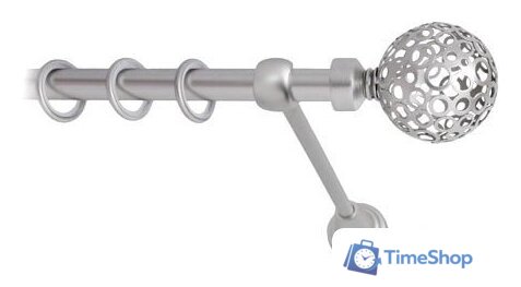 Карниз для штор Lm Decor Ажур (сатин, гладкая, 3.2м 25мм, 1 ряд) - Изображение №1 — Интернет-магазин Time-Shop