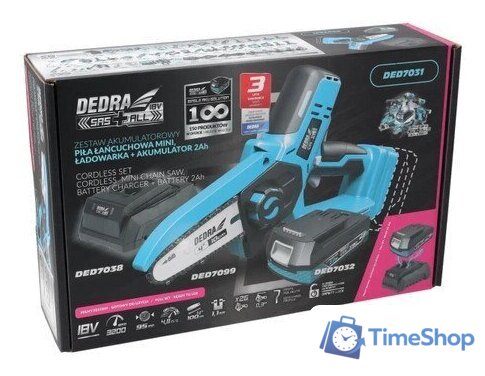 Аккумуляторная пила Dedra DED7031 (с 1-им АКБ) - Изображение №10 — Интернет-магазин Time-Shop