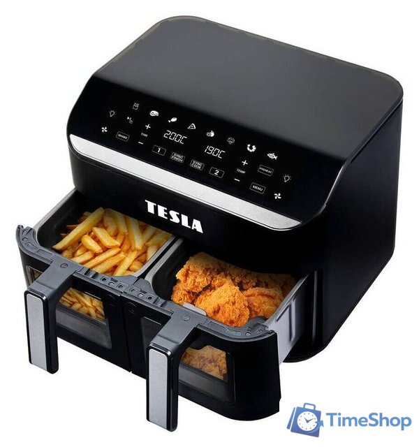 Аэрогриль (аэрофритюрница) Tesla Electronics DualZone Q460 XXL - Изображение №3 — Интернет-магазин Time-Shop