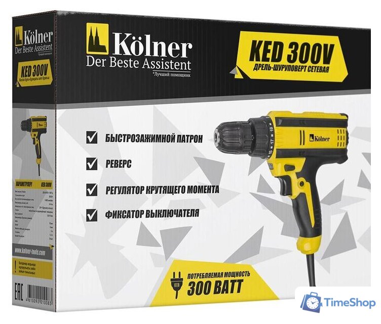 Дрель-шуруповерт Kolner KED 300V - Изображение №5 — Интернет-магазин Time-Shop