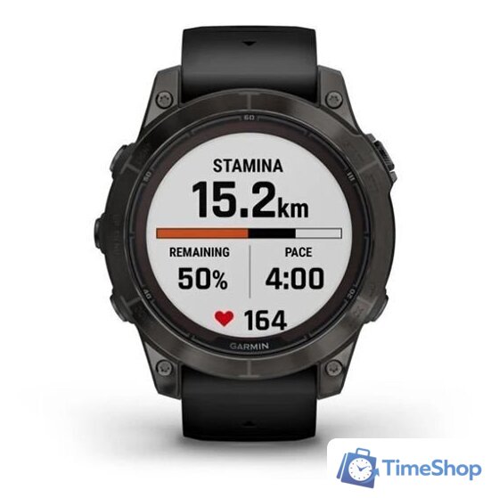 Умные часы Garmin Fenix 7 Pro Sapphire Solar (карбоново-серый титан/черный) - Изображение №9 — Интернет-магазин Time-Shop