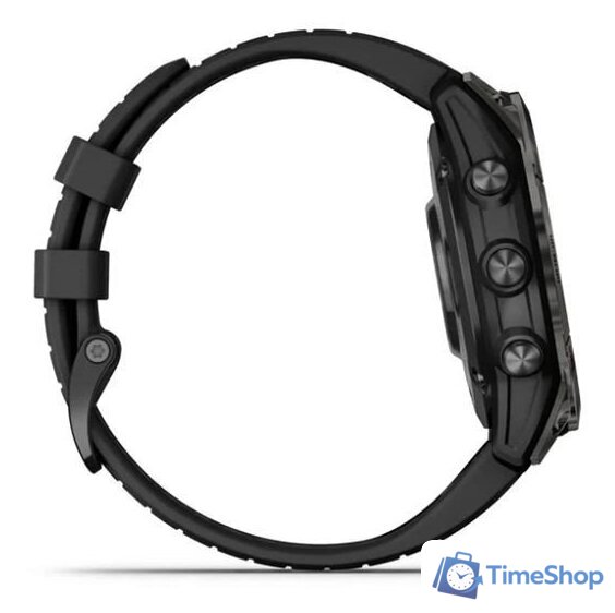 Умные часы Garmin Fenix 7 Pro Sapphire Solar (карбоново-серый титан/черный) - Изображение №6 — Интернет-магазин Time-Shop