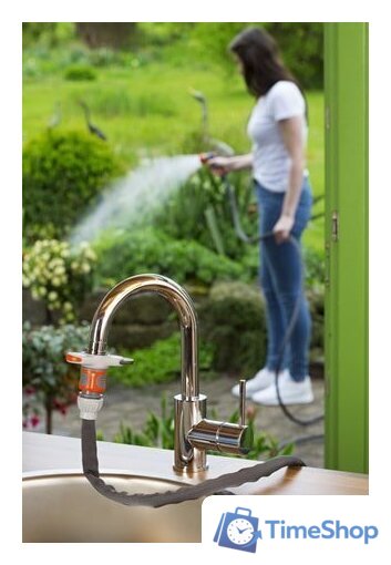 Коннектор Gardena Штуцер без резьбы для бытовых кранов 18210-20 - Изображение №3 — Интернет-магазин Time-Shop