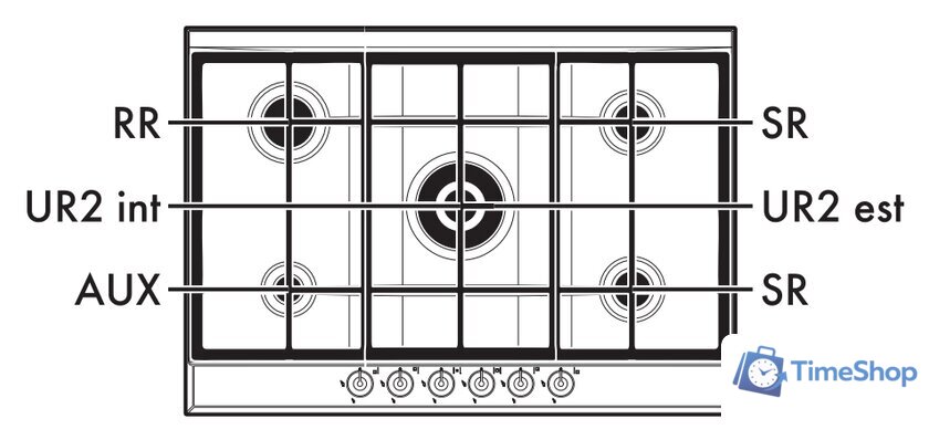 Варочная панель Smeg P272XGH - Изображение №5 — Интернет-магазин Time-Shop