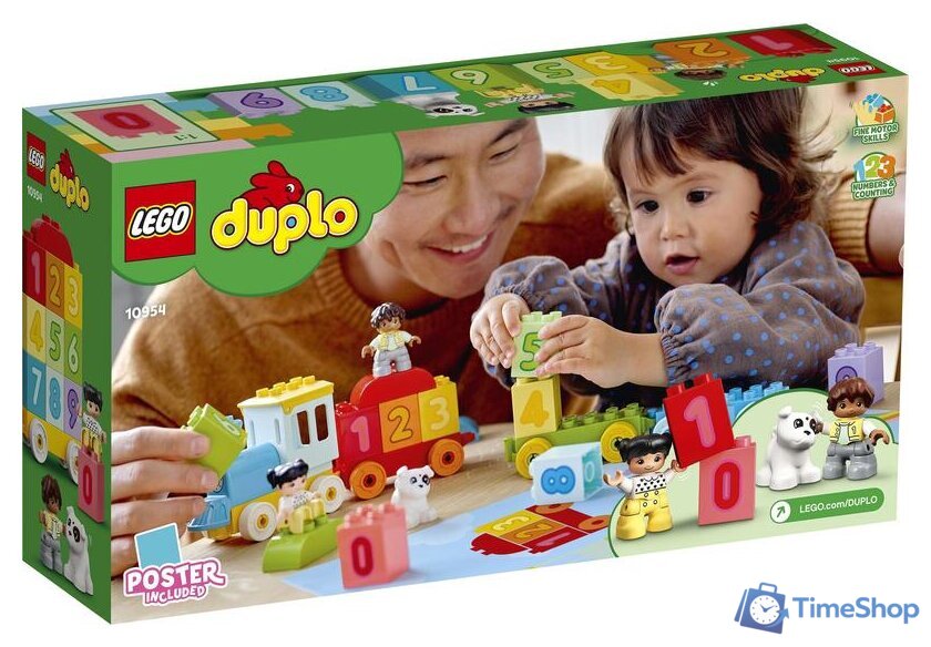 Конструктор LEGO Duplo 10954 Поезд с цифрами — учимся считать - Изображение №2 — Интернет-магазин Time-Shop