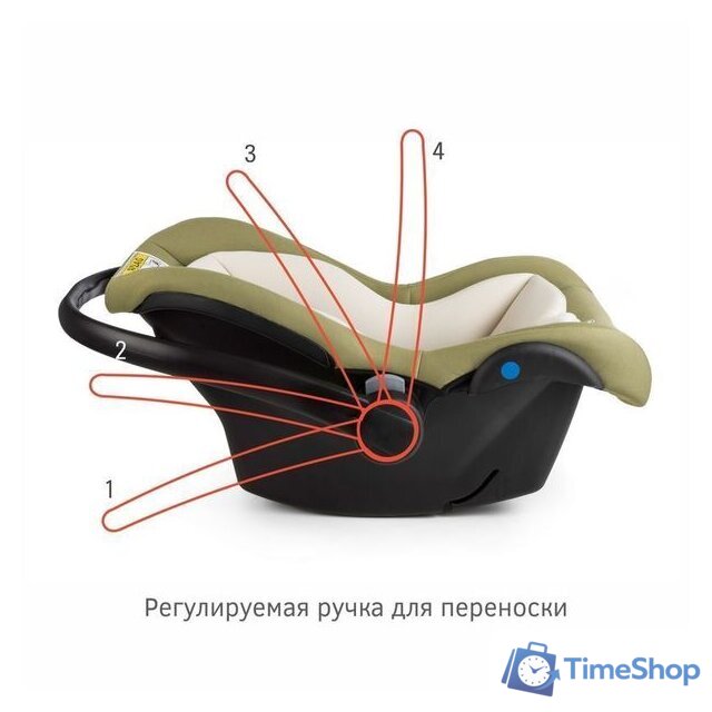 Детское автокресло Siger Дафни (оливковый) - Изображение №5 — Интернет-магазин Time-Shop
