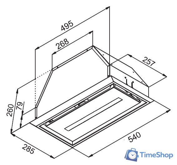 Кухонная вытяжка KUPPERSBERG Inbox 54 W - Изображение №5 — Интернет-магазин Time-Shop