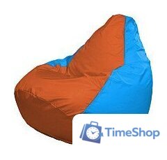 Кресло-мешок Flagman Груша Супер Мега 4XL Г5.1-221 (оранжевый/голубой) - Изображение №1 — Интернет-магазин Time-Shop