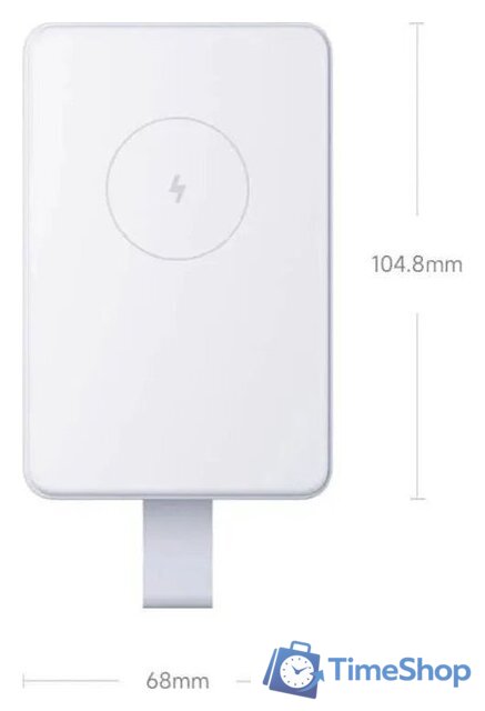 Внешний аккумулятор Xiaomi Magnetic Power Bank WPB0620MI 6000mAh (бежевый, международная версия) - Изображение №6 — Интернет-магазин Time-Shop