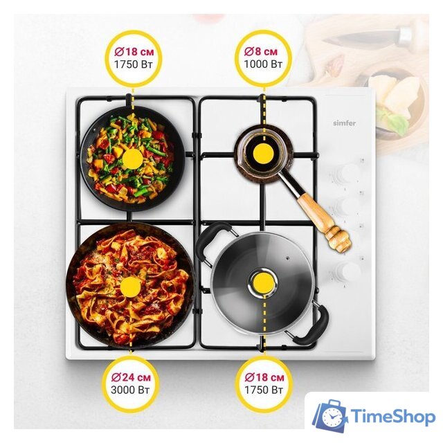 Варочная панель Simfer H60Q40W440 - Изображение №3 — Интернет-магазин Time-Shop