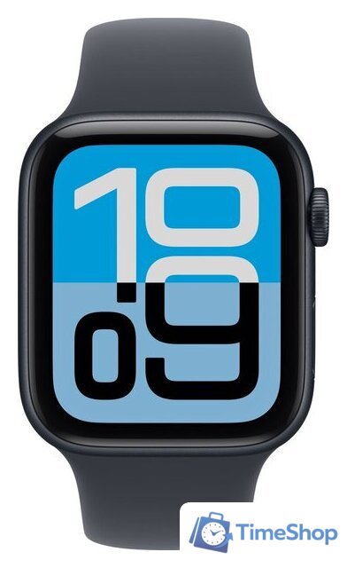 Умные часы Apple Watch SE 3 44 мм (алюминиевый корпус, полуночный/полуночный, спортивный силиконовый ремешок M/L) - Изображение №2 — Интернет-магазин Time-Shop