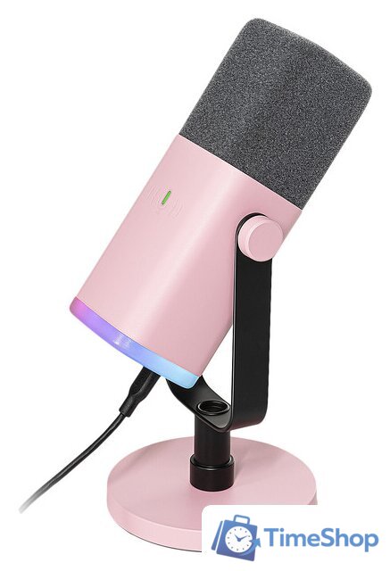 Проводной микрофон FIFINE AM8 (розовый) - Изображение №1 — Интернет-магазин Time-Shop