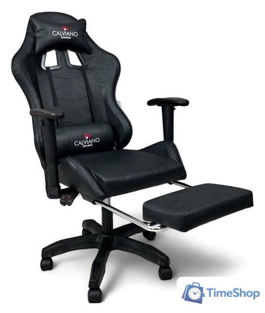 Игровое (геймерское) кресло Calviano 1585 (черный) - Изображение №1 — Интернет-магазин Time-Shop