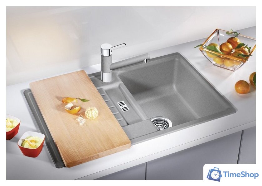 Кухонная мойка Blanco Zia 45 S 527200 (мягкий белый) - Изображение №3 — Интернет-магазин Time-Shop