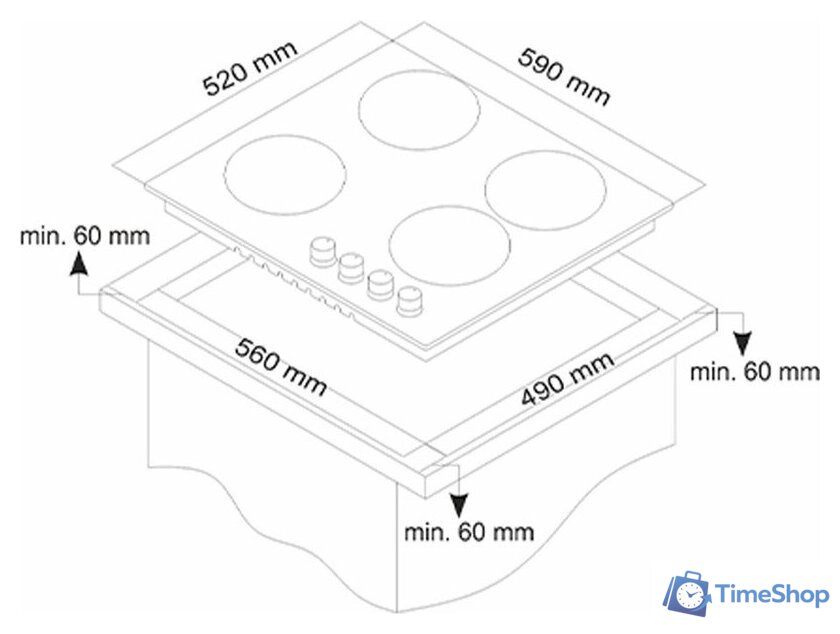 Варочная панель Simfer H60H41S570 - Изображение №18 — Интернет-магазин Time-Shop