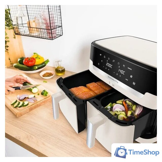 Аэрогриль (аэрофритюрница) Tefal Dual Easy Fry EY942AE0 - Изображение №5 — Интернет-магазин Time-Shop