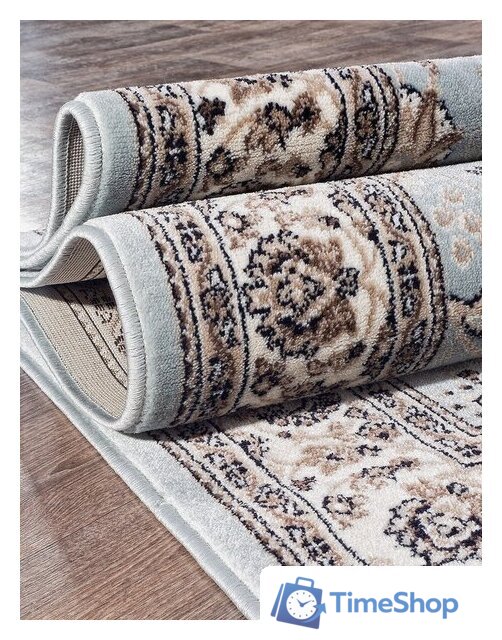 Ковер для жилой комнаты Merinos Valencia Deluxe d251-STAN-L.BLUE-BROWN (2х3) - Изображение №2 — Интернет-магазин Time-Shop