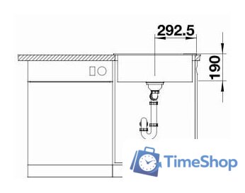 Кухонная мойка Blanco Legra 6 (черный) - Изображение №4 — Интернет-магазин Time-Shop