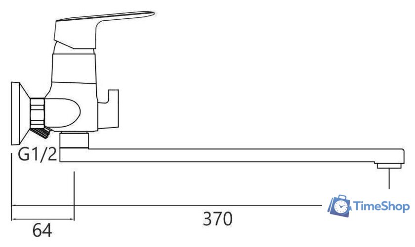 Смеситель Gross Aqua Flat 7250520C-35F - Изображение №2 — Интернет-магазин Time-Shop
