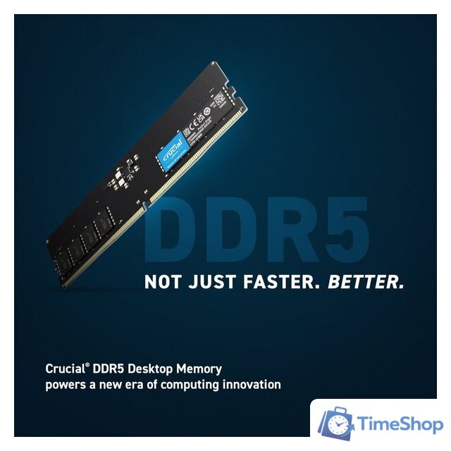 Оперативная память Crucial 2x16ГБ DDR5 5600 МГц CT2K16G56C46U5 - Изображение №2 — Интернет-магазин Time-Shop