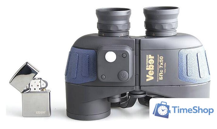 Бинокль Veber БПс 7x50 плавающий с компасом - Изображение №2 — Интернет-магазин Time-Shop