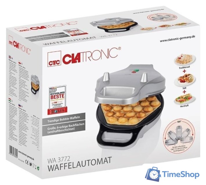 Вафельница Clatronic WA 3772 - Изображение №5 — Интернет-магазин Time-Shop